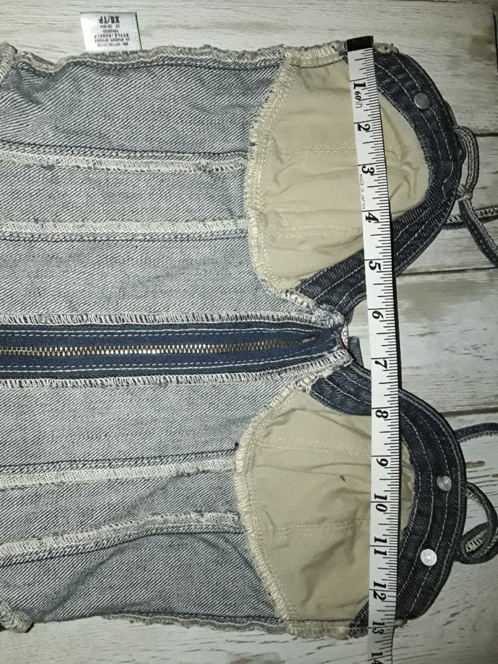Guess Premium | Denim corset bustier top | Size XS - Picture 16 of 16
